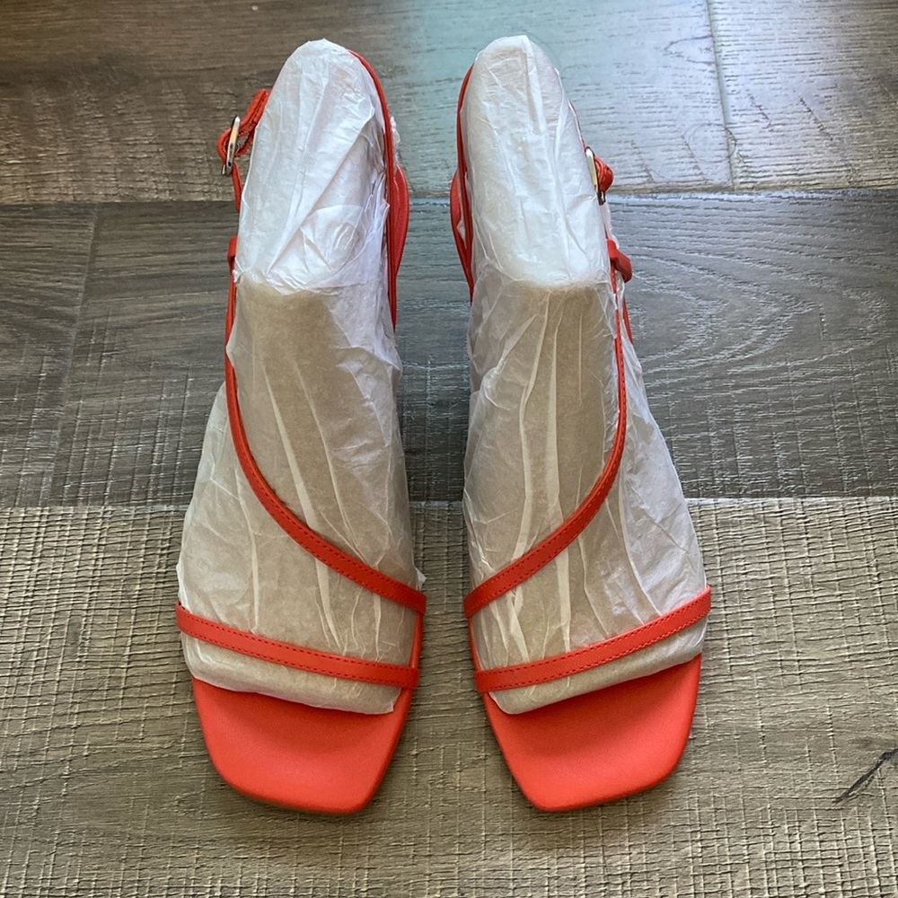 Marc Fisher Orange Kitten Heels